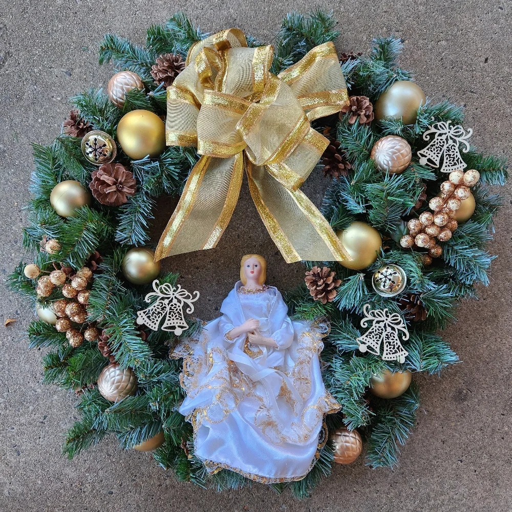 HARK THE HERALD ANGELS SING Christmas Wreath